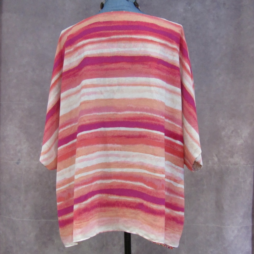 ⚜HP⚜Chico's Reversible Playful Elephants XL - Picture 6 of 8